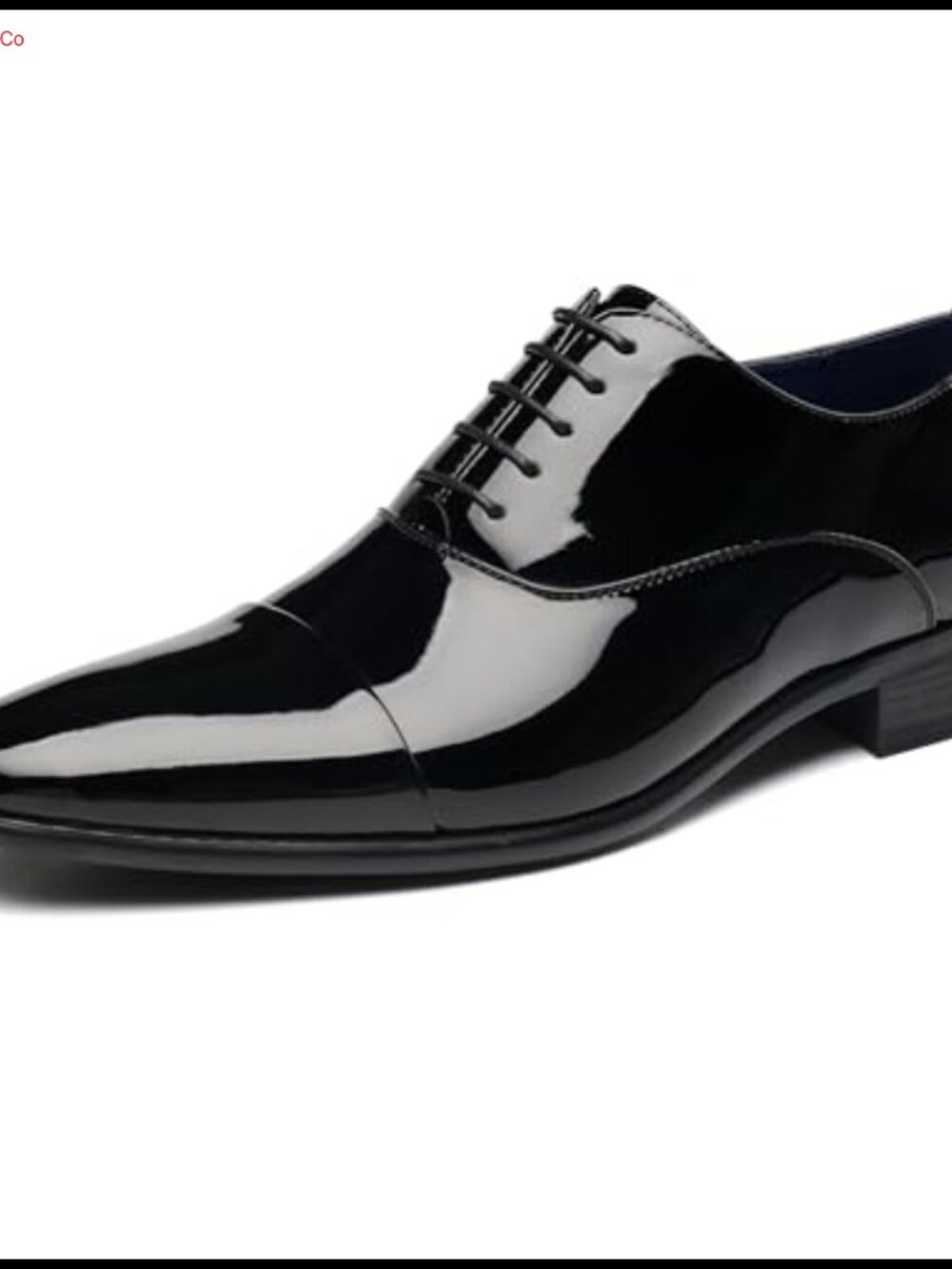 Men's Patent Leather Oxford Dress Shoes Lace-Up Formal
